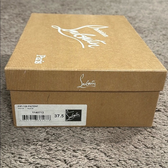 Nude Christian Louboutin FIFI 120 Round-toe Pumps - Picture 7 of 8